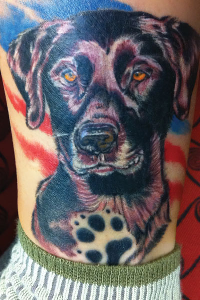 dog tattoo