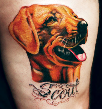 dog tattoo