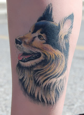dog tattoo