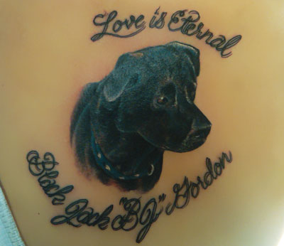 dog tattoo