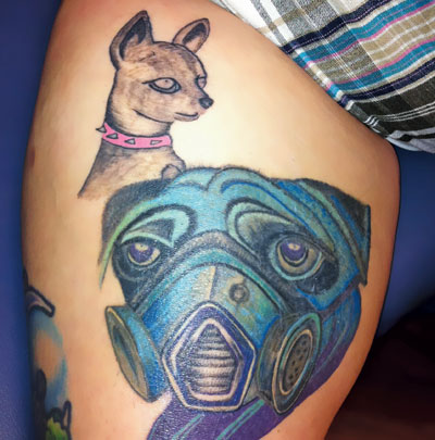 dog tattoo