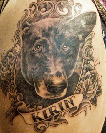 dog tattoo
