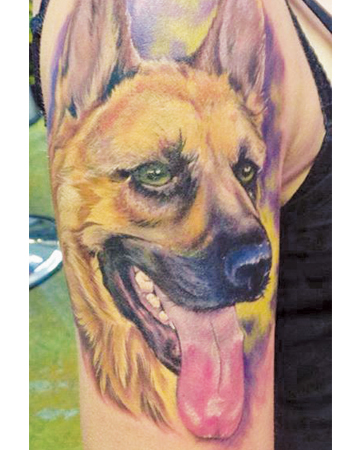dog tattoo