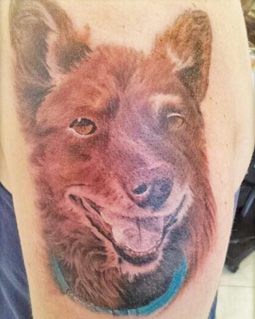 dog tattoo