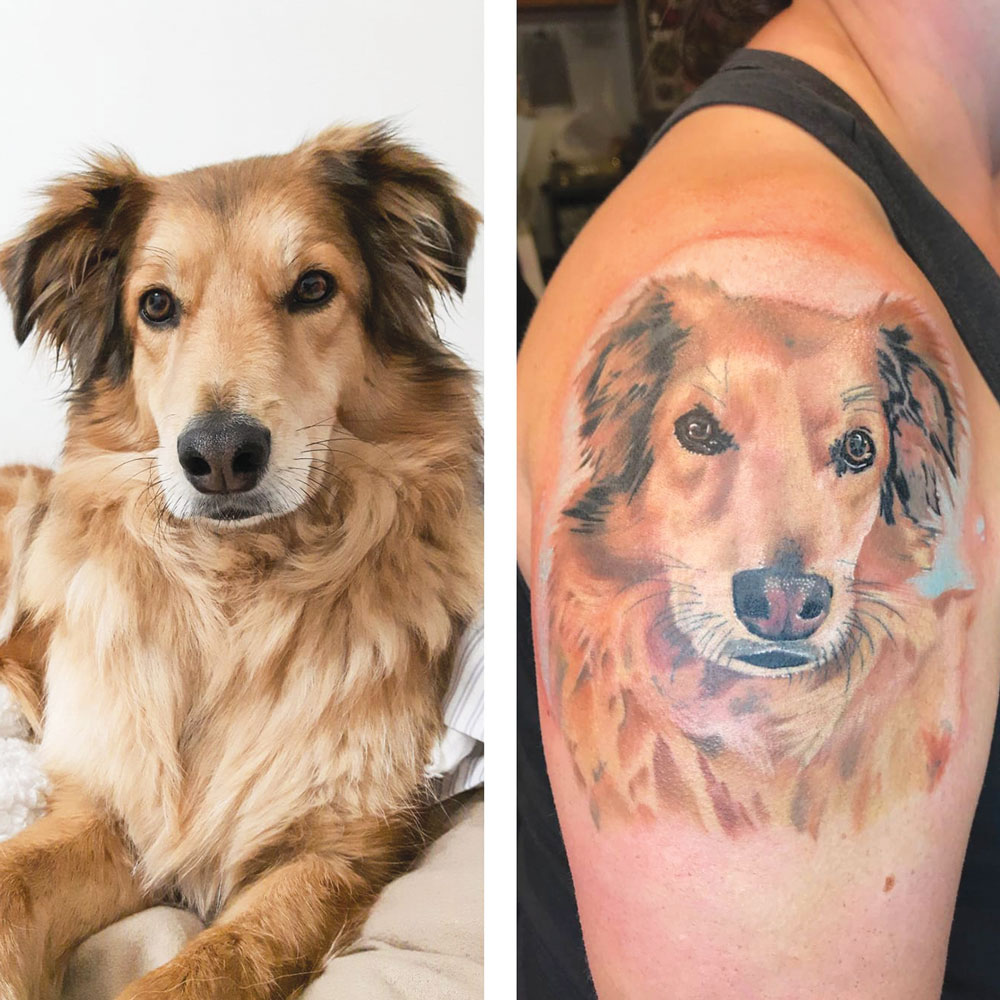 dog tattoo