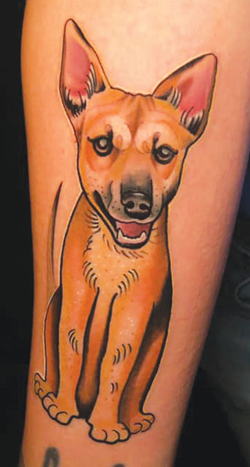 dog tattoo